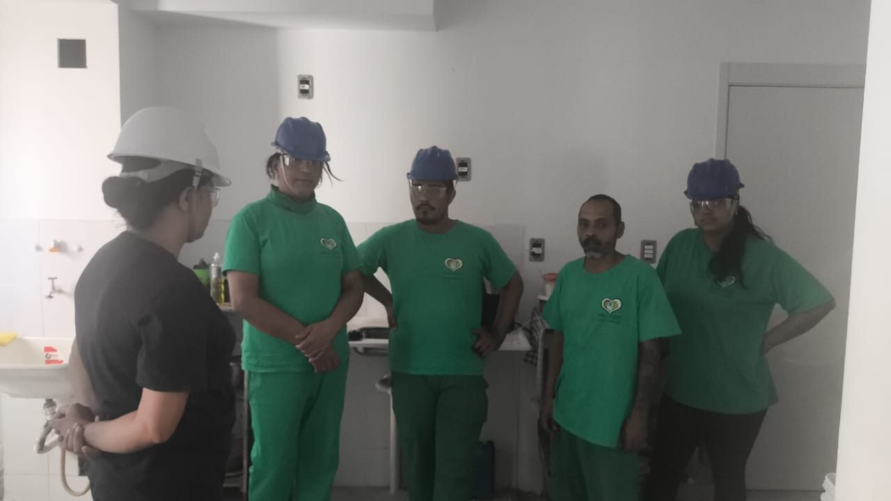 Profissionais preparados para o canteiro